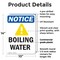 Signmission Boiling Water, 10 in W x Rectangle, Plastic OS-2PACK-NS-P-1014-V-10377 - alternate 3